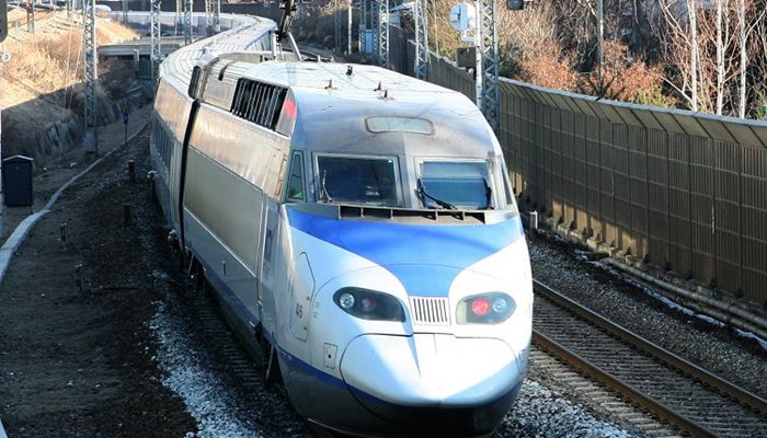KTX train in Korea.